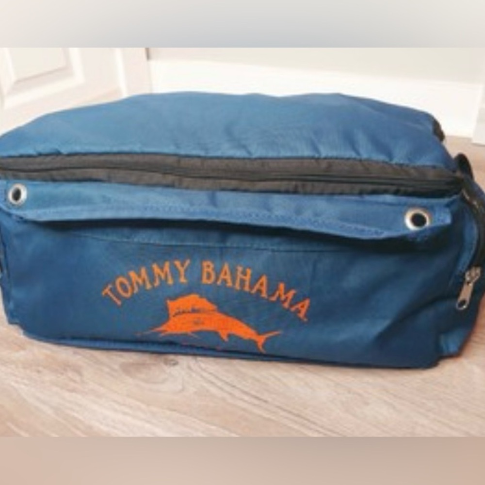 Tommy Bahama Relax Soft Side Cooler Insulated 16” Blue Tote Bag Beach